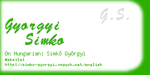 gyorgyi simko business card